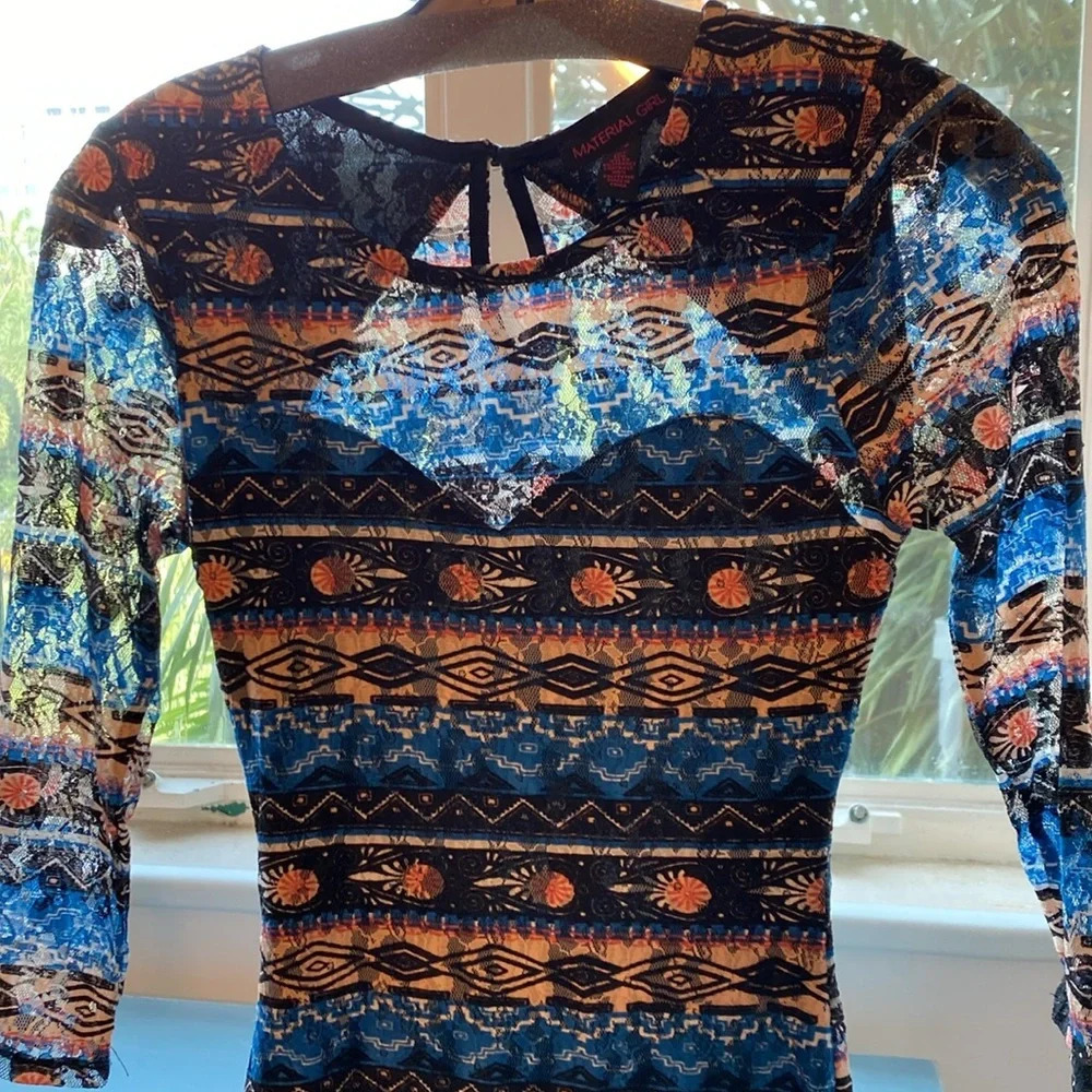 Material Girl Print Dress